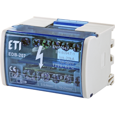 Din rail distribution blocks EDB