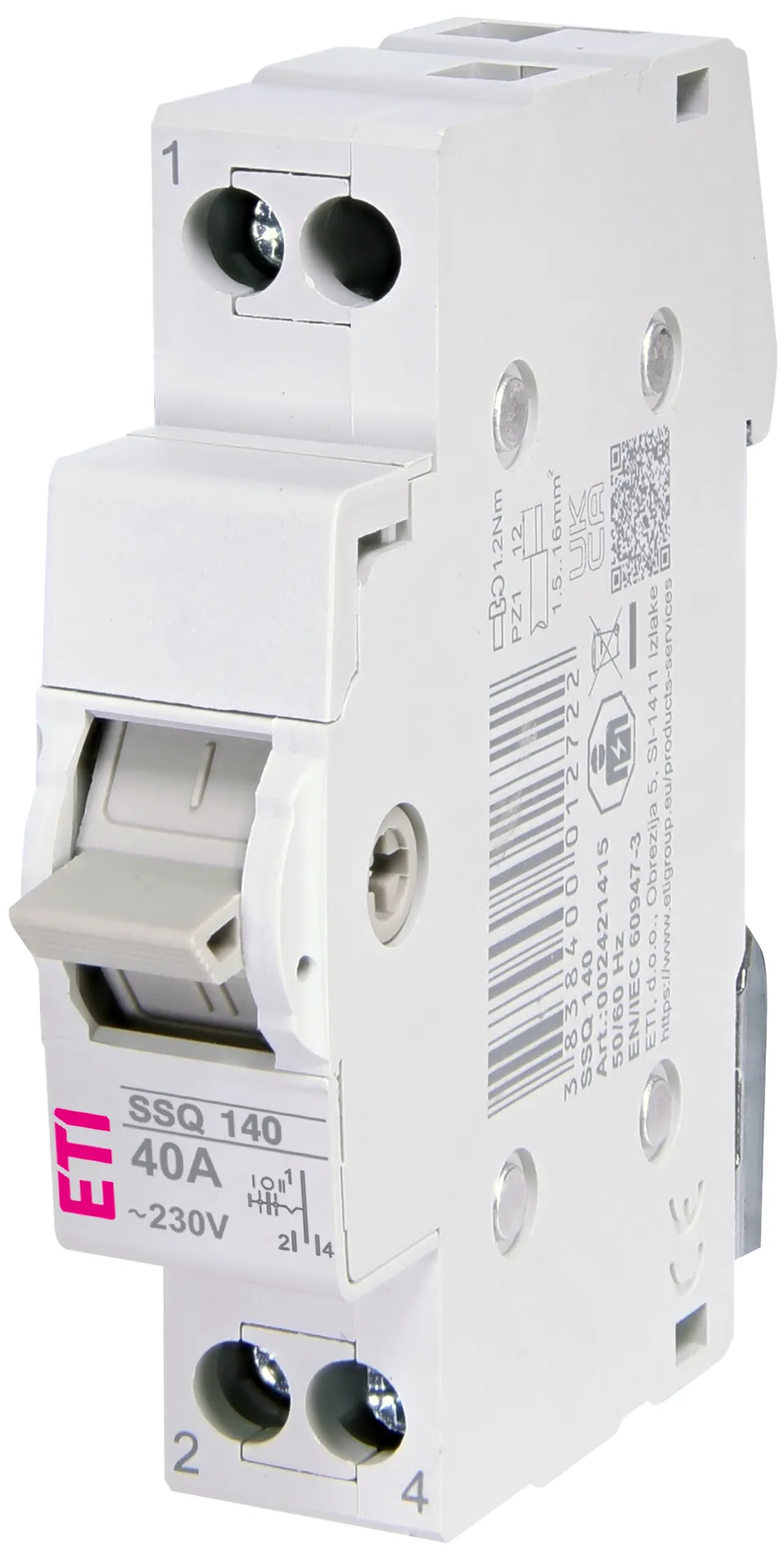 Center-off change-over switch SSQ  140 002421415