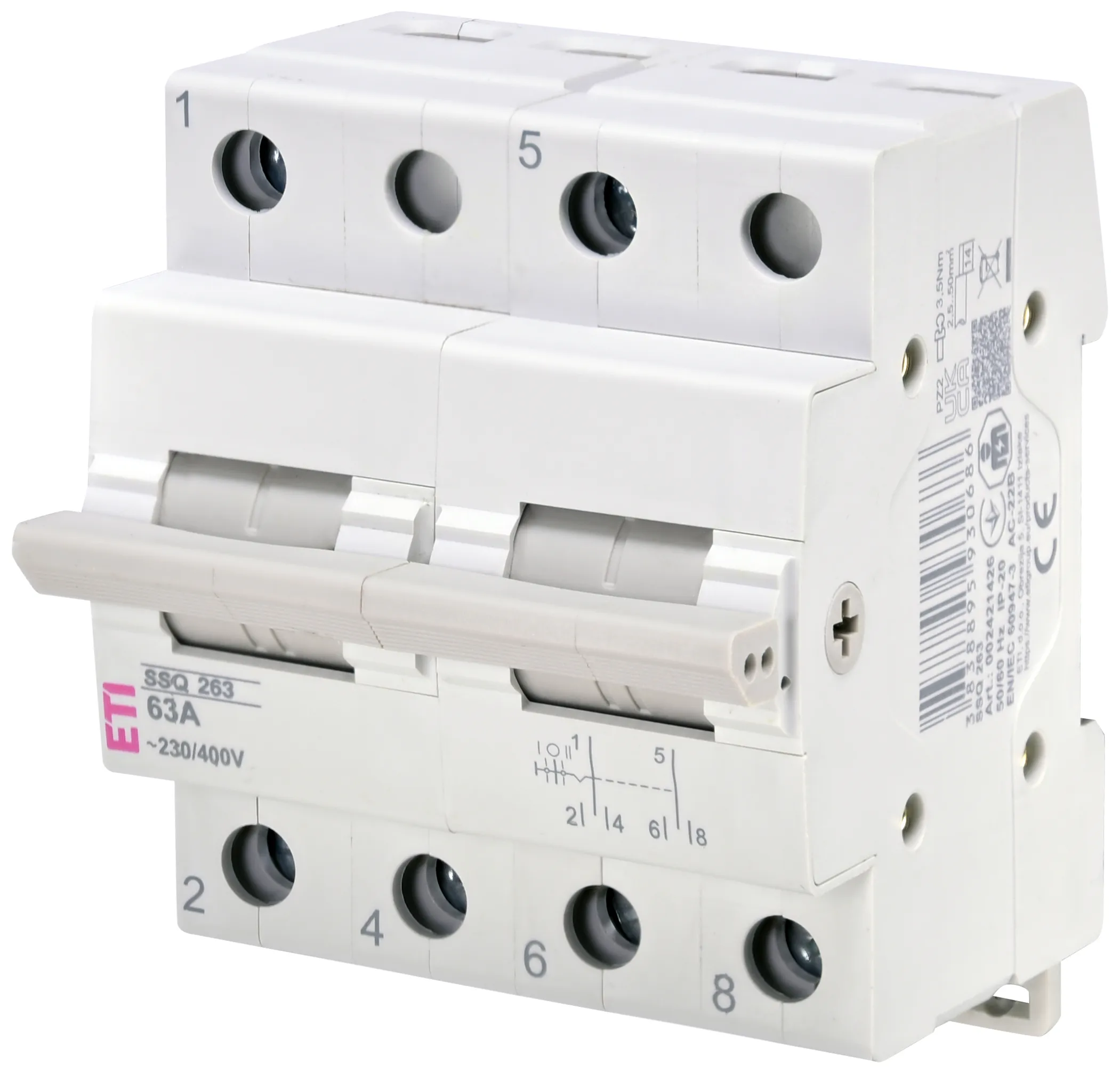 Center-off change-over switch SSQ  263 002421426