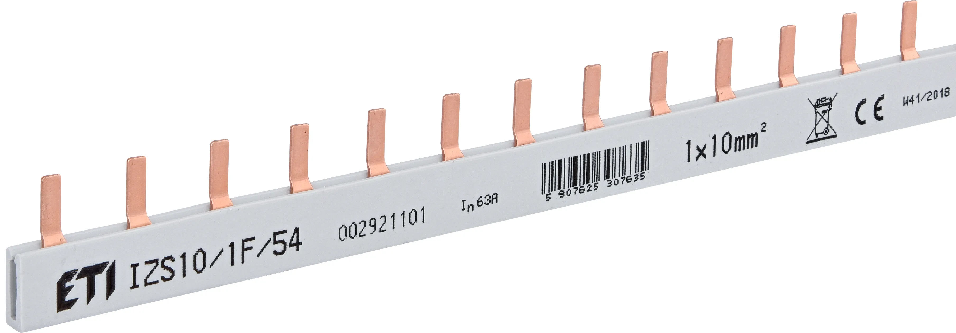 Insulated busbar IZS10/1F/54 (1m) 002921101