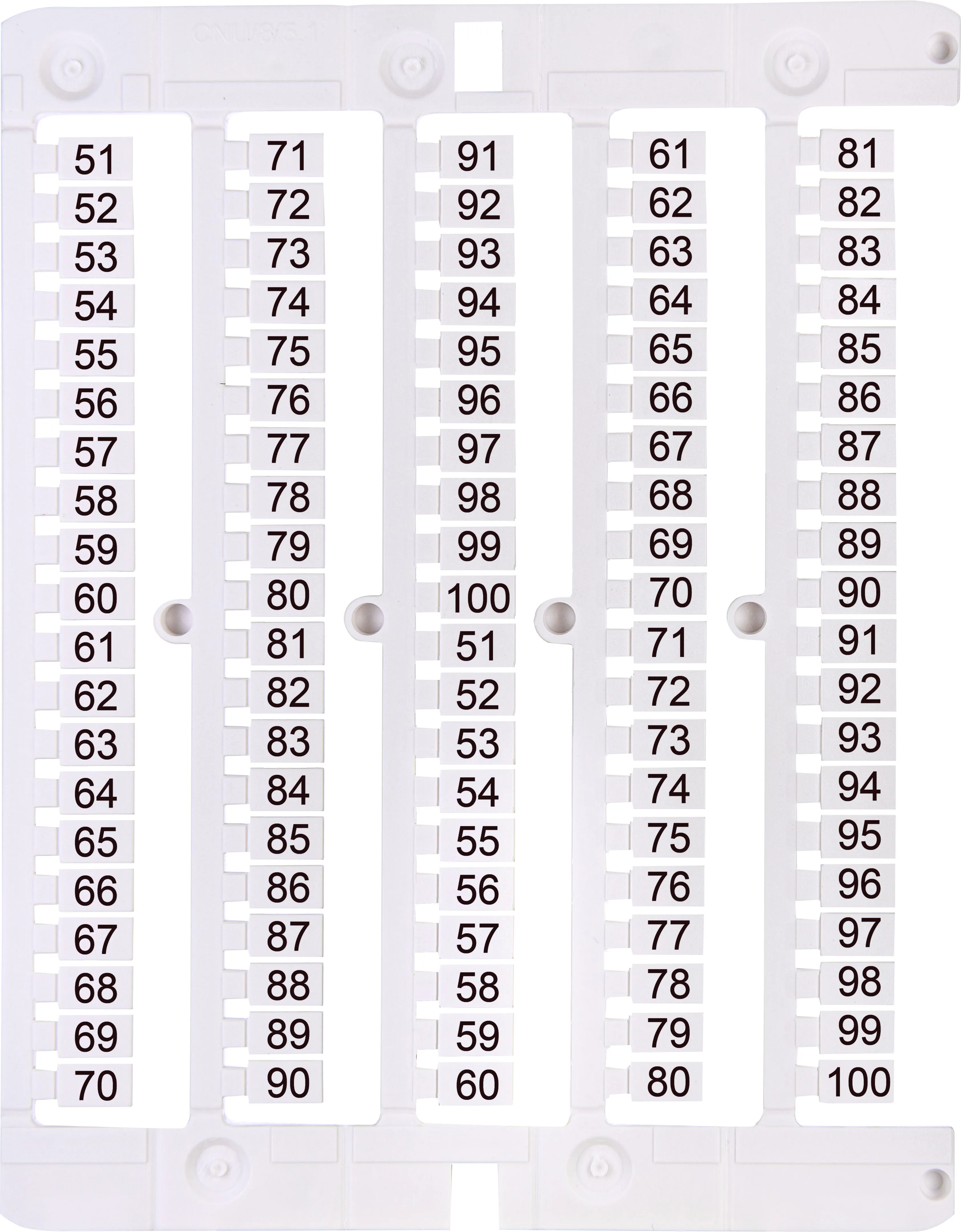 Designation plate ES-NU0851051 003903078