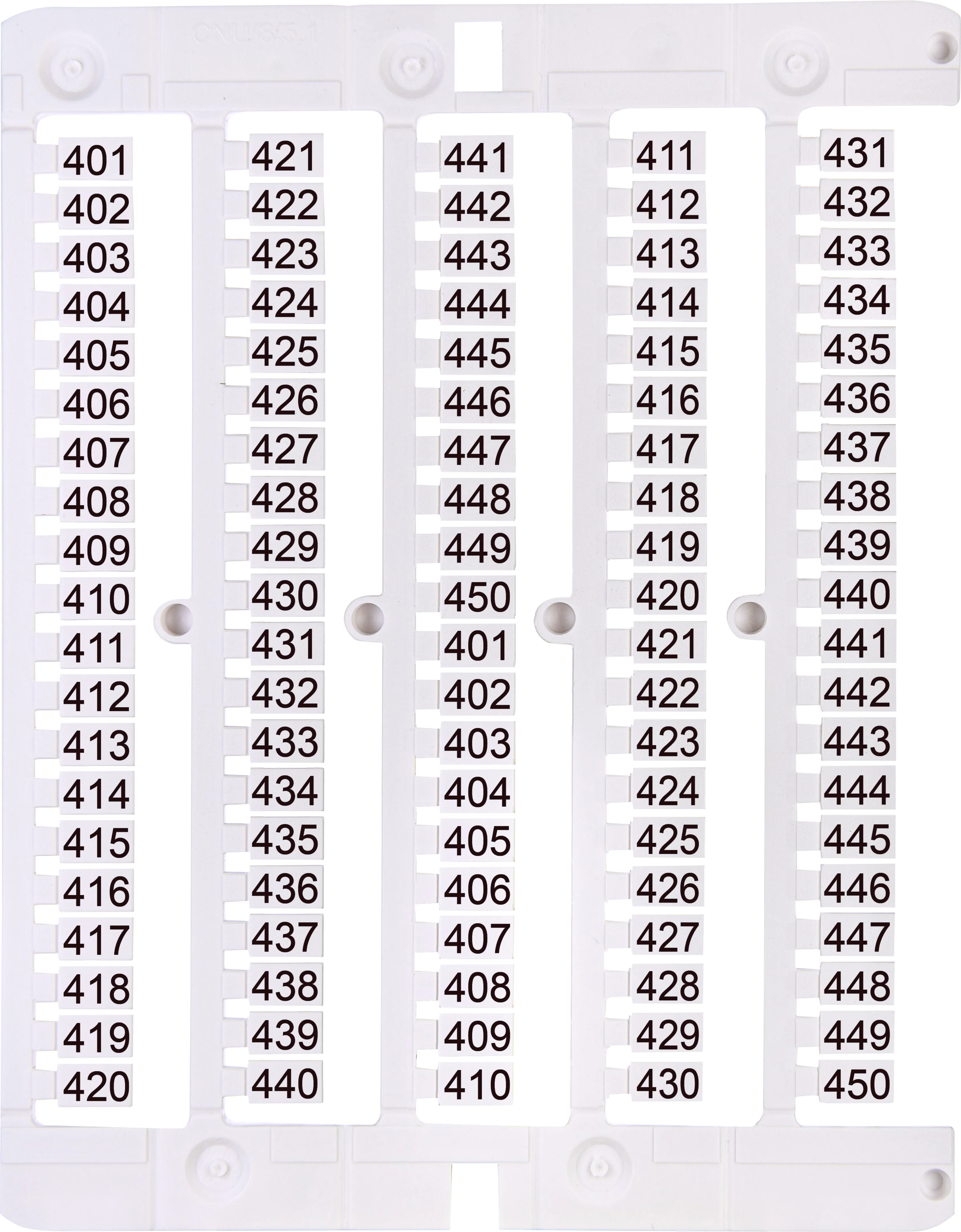 Designation plate ES-NU0851401 003903085