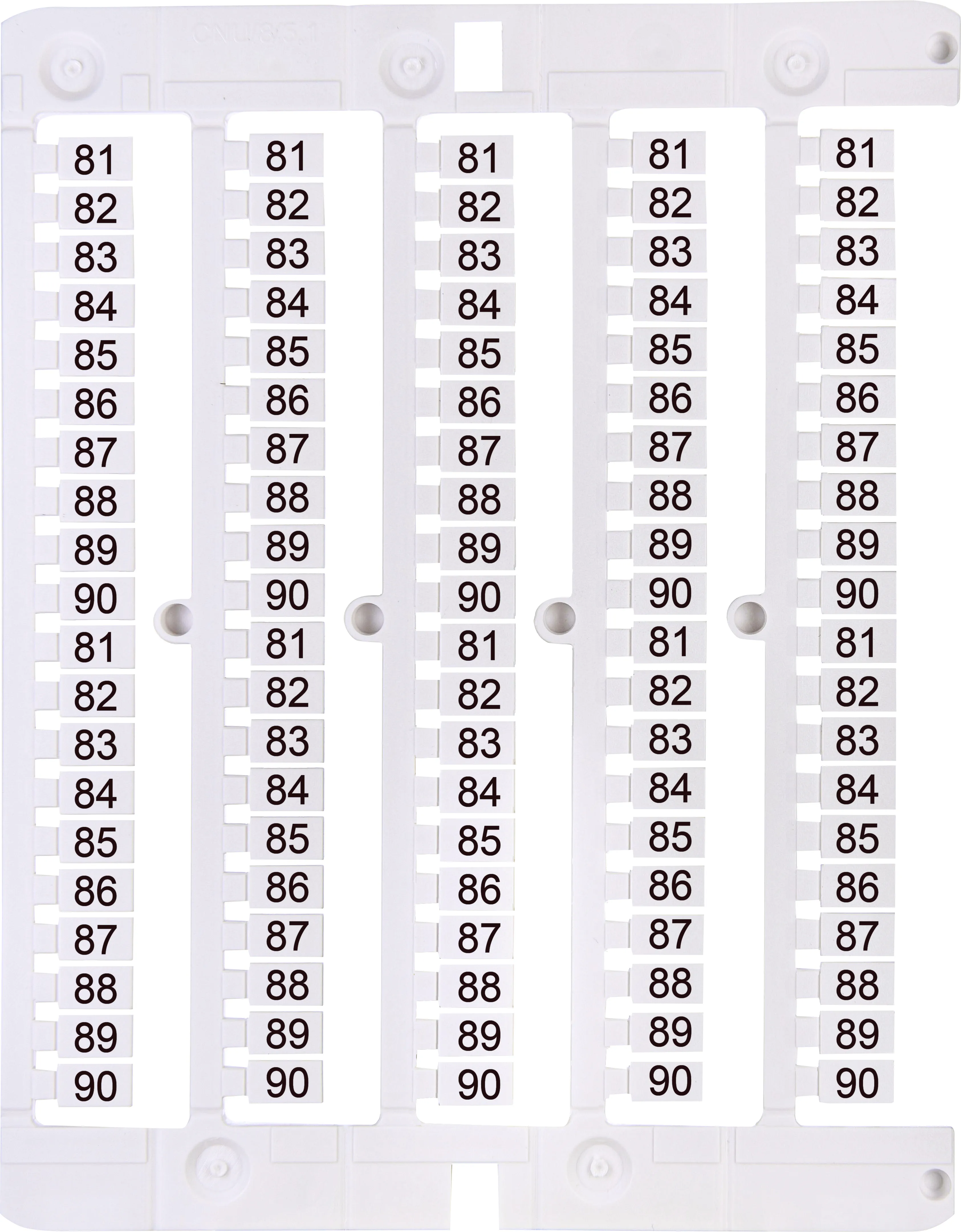 Designation plate ES-NU0851590 003903105