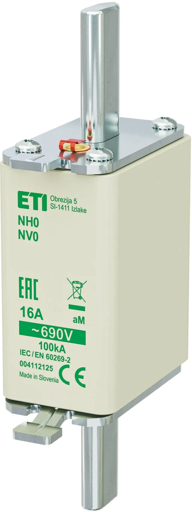 Fuse link NH0 aM 16A/690V 004112125