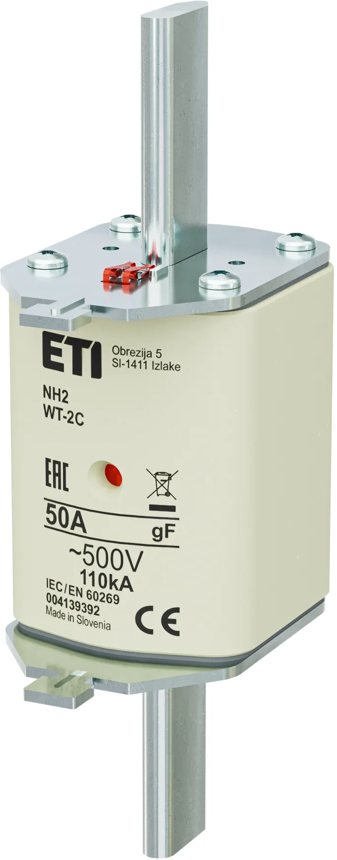 Fuse link NH2/WT-2C gF 50A/500V 004139392