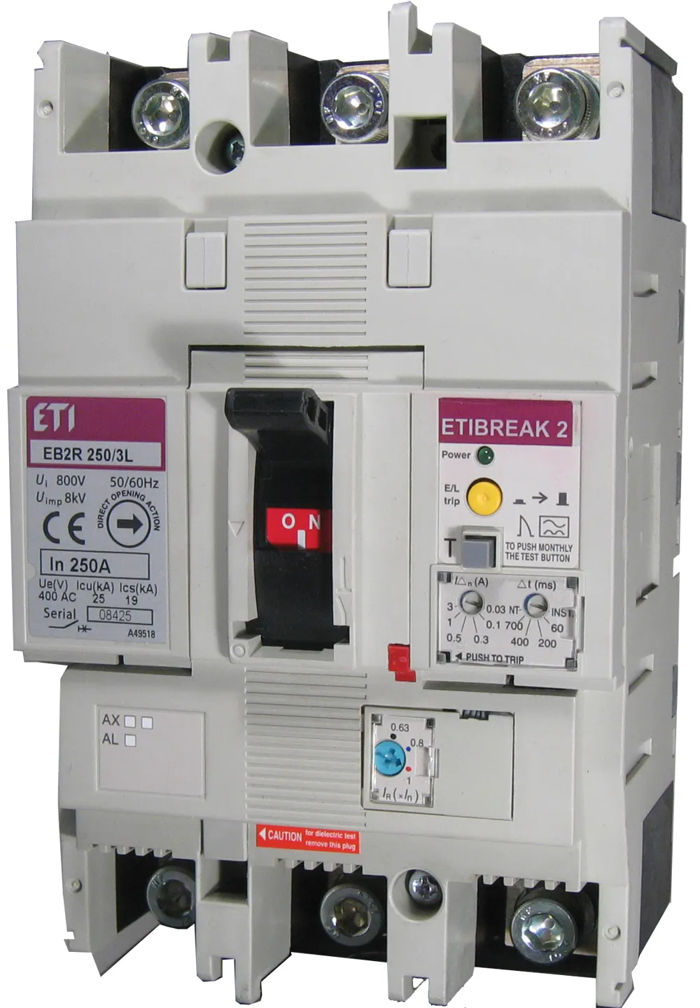 Molded Case Circuit Breaker EB2R 250/3L 250A 3P 004671582