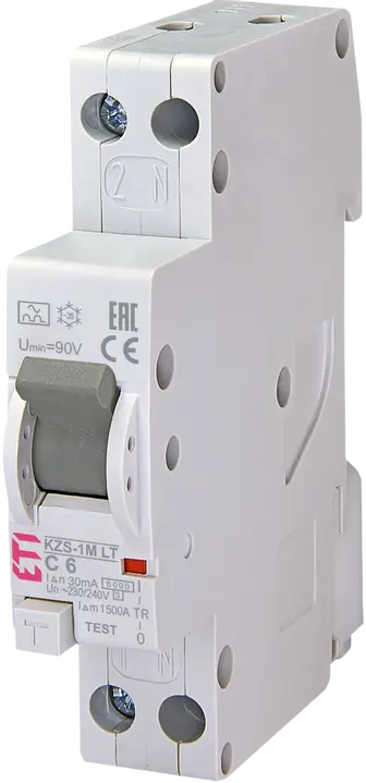 Image of *KZS-1M-LT 1p+N A C6/0.03 6kA