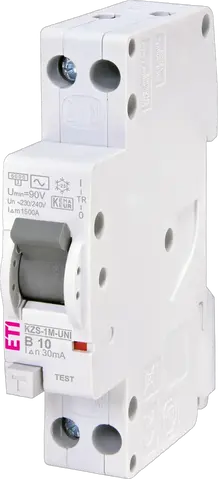 KZS-1M-UNI 1p+N AC B10/0.03