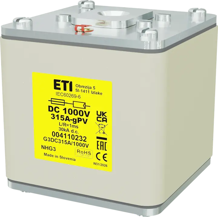 Image of NHG3 gPV 315A/1000V DC