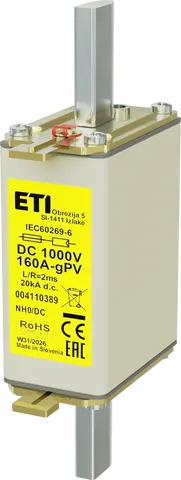 Image of NH0 gPV 160A/1000V DC