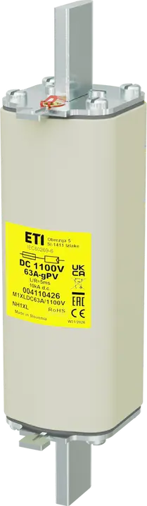 Image of NH1XL gPV 63A/1100V DC