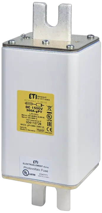 Image of NHU3L gPV 500A/1500V DC UL