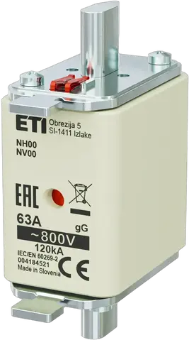 Image of NH00 gG 63A/800V