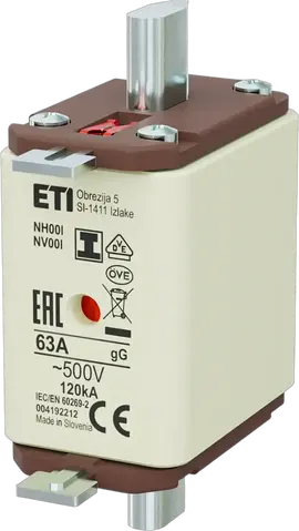 NH00/I gG 63A/500V